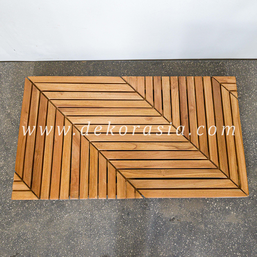 Teak Shower Mat - The House of Teak Shower Mat, Teak Bath and Shower Mats, Wooden Shower Mat - Niveau